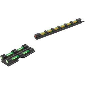 Truglo TG94D Gobble-Dot  Universal Shotgun Green/Red Fiber Optic Green Fiber Optic Black