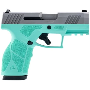 Taurus GX2 9mm 3.38in cyan frame stainless slide with two 13-round magazines