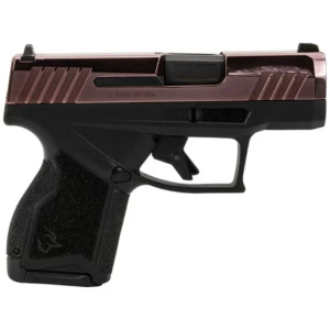 Taurus GX4 9mm pistol with PVD rose gold slide and matte black polymer frame