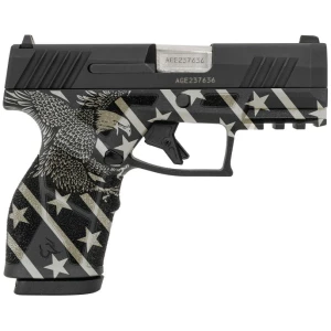 TAURUS GX2 9mm 3.38in Black Eagle engraved grip with two 10-round magazines