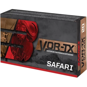 Barnes VOR-TX Safari 500 Nitro Express 570 gr round nose banded solid ammunition box - 20 count