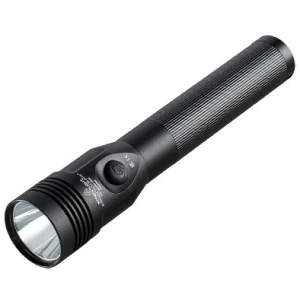 Streamlight Stinger Color-Rite 500-lumen rechargeable flashlight in black with rubberized grip