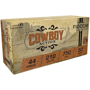 Fiocchi 44 Special 210gr Lead Flat Point 50rd box