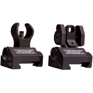 Troy Ind SSIGIARSMBT00 Micro BattleSight Set HK Front & Round Rear Black