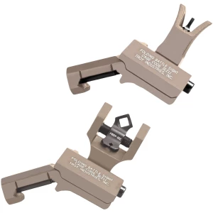Troy Ind SSIG-45S-MDFT-00 45 Degree Offset Battlesight Set Flat Dark Earth Anodized M4 Front & Dioptic Rear