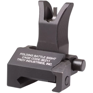 Troy Ind SSIGFBSFMBT01 Tritium Front Folding BattleSight M4 Black Hardcoat Anodized for M4
