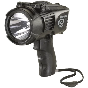 Streamlight WayPoint pistol-grip LED spotlight in black with integrated stand and lanyard