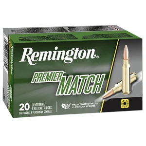 Remington Premier Match .300 AAC Blackout 125 gr ammunition box, 20 rounds