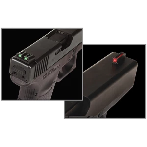 TruGlo TG131S1 Fiber-Optic  Red/Fiber Optic Front Sight-Green/Fiber Optic Rear Sight Sig Sauer P-Series #8 Front/#8 Rear