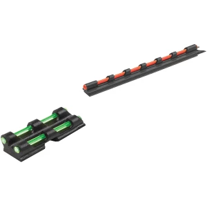 Truglo TG94 Gobble-Dot  Universal Shotgun Green/Red Fiber Optic Green Fiber Optic Black