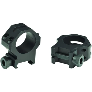 Weaver 4-Hole Skeleton Scope Rings 1 inch High Matte Black aluminum