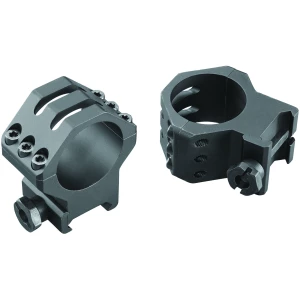 Weaver 6-hole Picatinny tactical scope rings 30mm high matte black