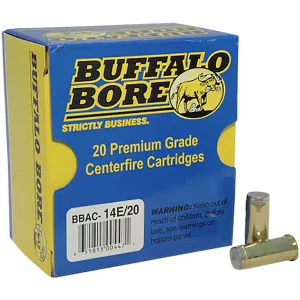 Box of Buffalo Bore 14E20 .44 S&W Special 200gr hard cast wadcutter ammunition, 20 rounds