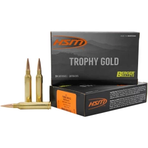 HSM Trophy Gold 7mm Rem Mag 168 gr Berger VLD box 20 rounds