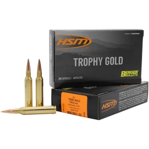 HSM Trophy Gold 7mm Remington Magnum 180 gr Berger VLD 20-round box