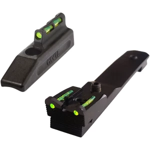 HiViz HHVS001 Henry .22 LR Interchangeable Front Sight Set Black Green, Red, White LitePipes for Henry Lever Action