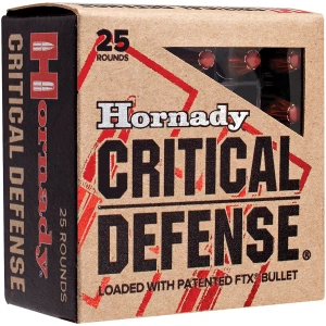 Hornady Critical Defense Lite .38 Special 90gr FTX 25rd box