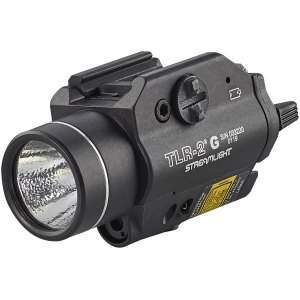 Streamlight TLR-2 G weapon light with green laser, 300 lumens, black anodized