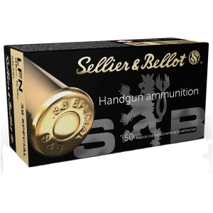 Sellier & Bellot .38 Special 158gr Lead Flat Nose 50-round box