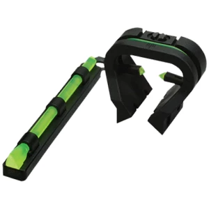 HiViz TT1001 Tri-Viz Turkey/Deer Sight Set Black | Green Fiber Optic