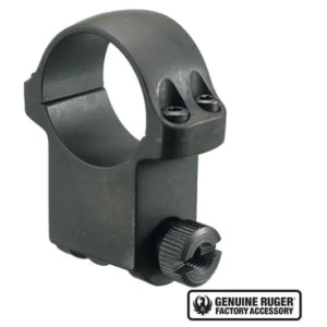 Ruger 6BHM extra-high 1 inch Hawkeye matte blue scope ring, single