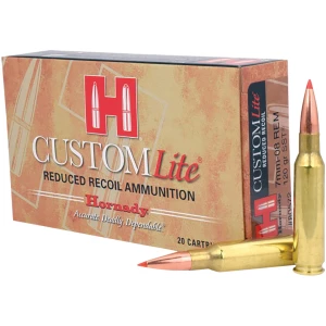 Hornady Custom Lite 7mm-08 Rem 120 gr SST rifle ammunition 20rd box