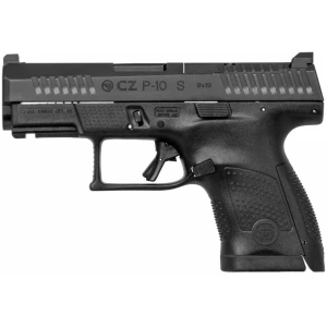 CZ-USA P-10 S Optic Ready 9mm 3.5-inch black pistol with optics-ready slide and fixed sights