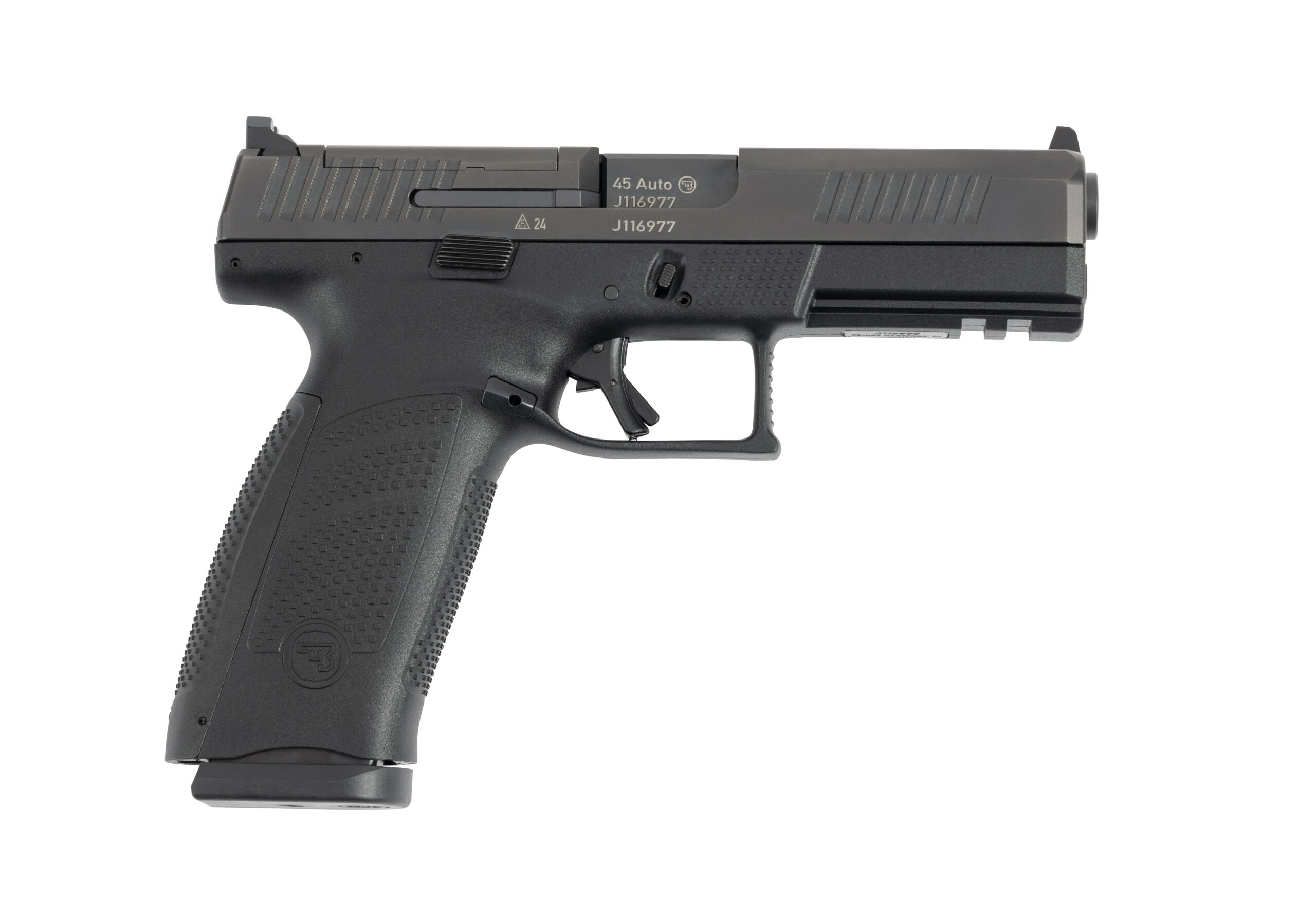 CZ P-10 F Optic-Ready .45 ACP 4.5-inch pistol, black polymer frame