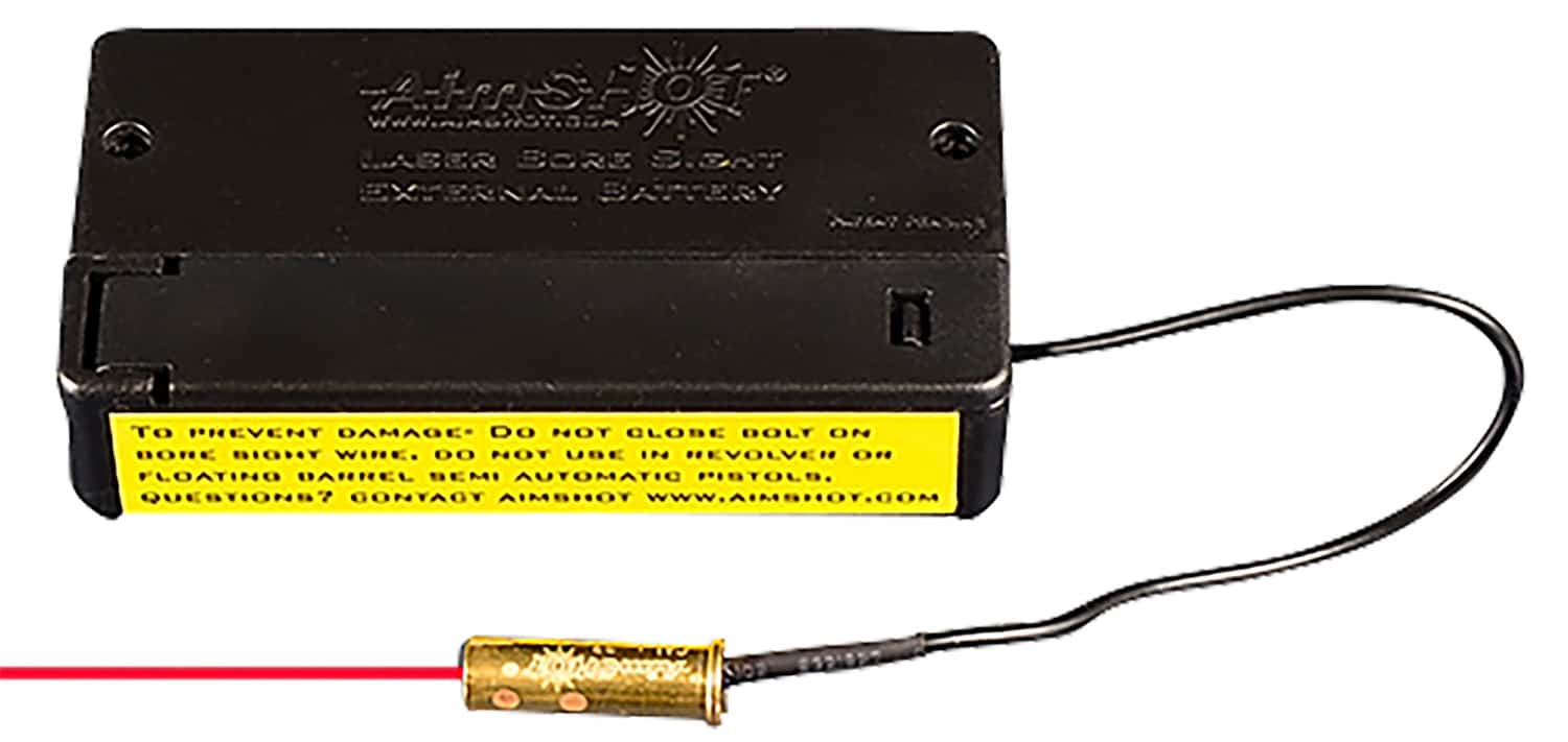 AimShot BSB22 Modular .22 LR laser boresighter with external battery box (red)