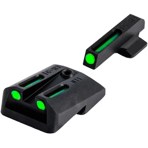 TruGlo TG131NT2 TFO  Green/Tritium/Fiber Optic Front Sight-Green/Tritium/Fiber Optic Rear Sight 1911 Government