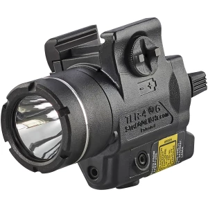 Streamlight TLR-4G rail-mounted weapon light with integrated green laser, black polymer body