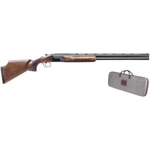 Charles Daly 214E Compact over/under shotgun, 12 Gauge, 28in blued barrel, select walnut stock
