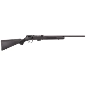 Savage 93R17F bolt-action rifle with blued barrel and black synthetic stock