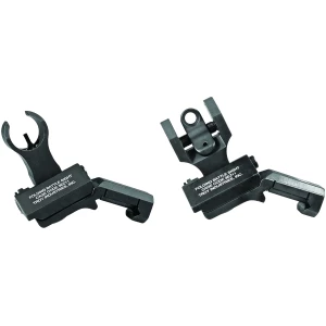 Troy Ind SSIG45SHRBT00 45 Degree BattleSight Set- HK Front & Round Rear Black Hardcoat Anodized