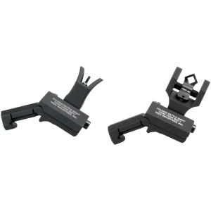 Troy Ind SSIG45SMDBT00 45 Degree Offset BattleSight Set M4 Front& Diopter Rear Black Hardcoat Anodized