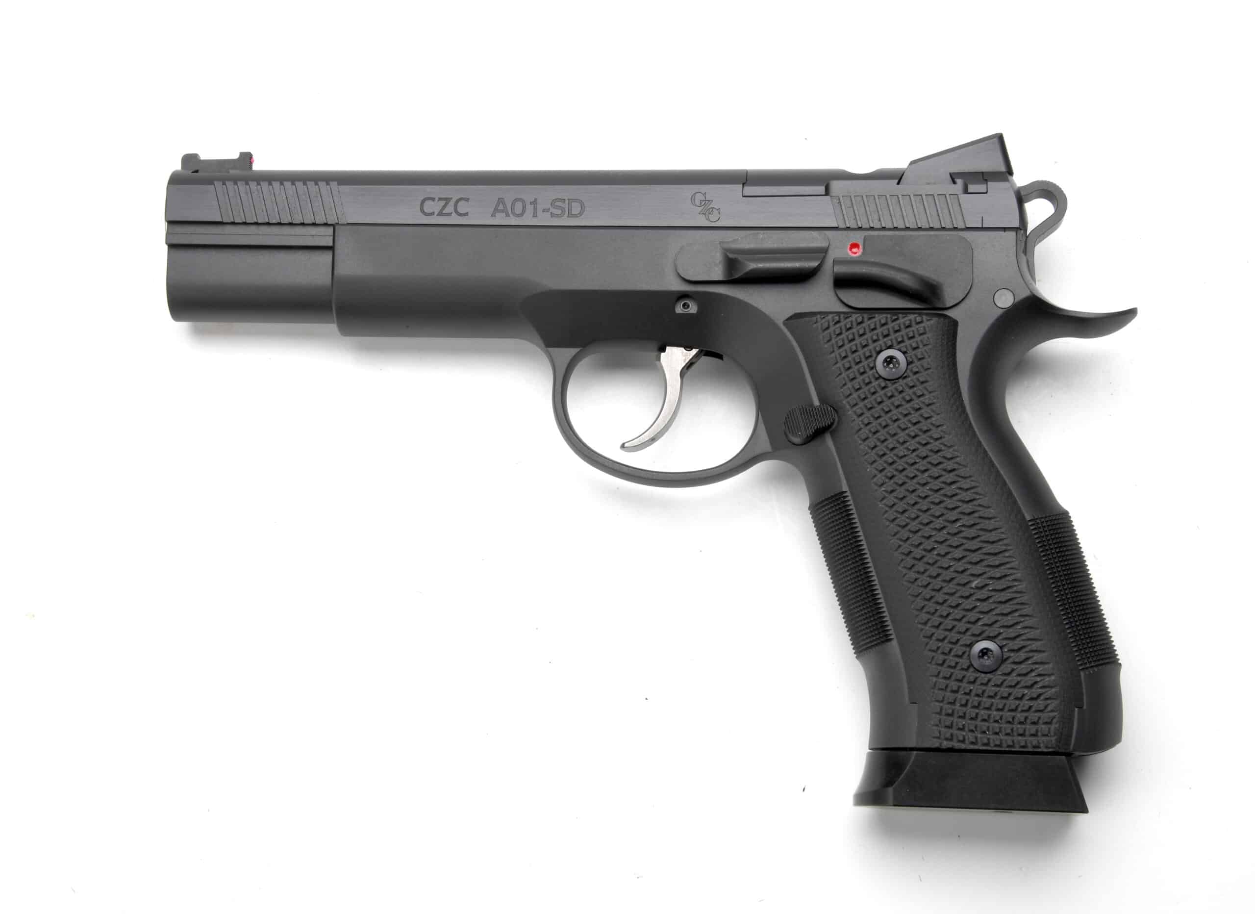 CZ-USA A01-SD 9mm optic-ready pistol with match bull barrel and black G10 grips
