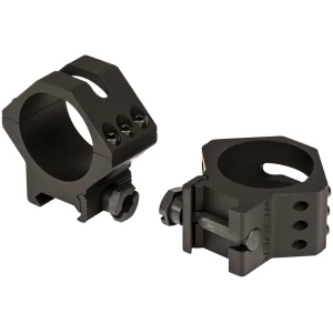 Weaver 99682 Six-Hole Picatinny Scope Rings 34mm Low Matte Black