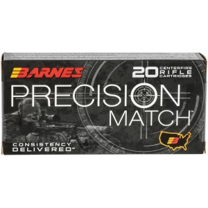 Barnes Precision Match 5.56x45mm NATO 85 gr OTM-BT ammunition box
