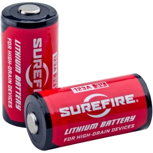 SureFire SF6BC CR123A 6-pack lithium batteries 3.0V 1500mAh clamshell