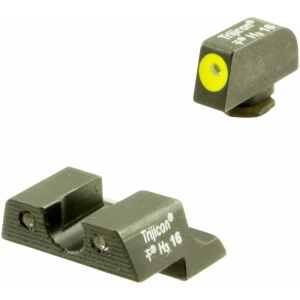 Trijicon 600784 HD Night Sights Green/Tritium Yellow Outline Front Sight-Green Tritium Black Outline Rear Sight Glock 42/43 Small Frame