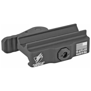 American Defense Mfg B2 Modular Base quick-release mount for Mini ACOG optics, black aluminum