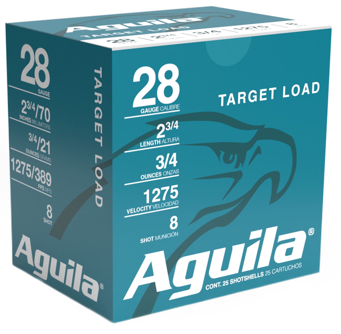 Aguila Ammunition 28 Gauge 2.75in 3/4oz #8 Shot 25rd Box
