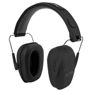 Allen ULTRX Shield passive earmuff in midnight gray and black, 23 dB NRR