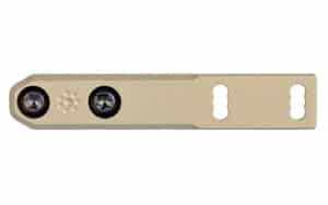 Arisaka Inline Scout Mount M-LOK Tan for Surefire Scout Light, low-profile anodized mount