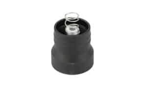 Arisaka momentary tailcap replacement, anodized black tailcap adapter for scout-style lights