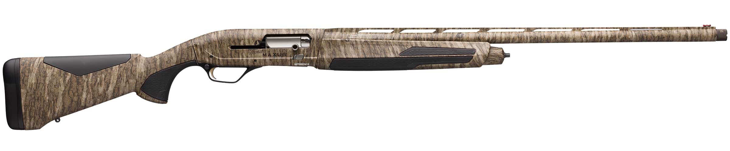 Browning Maxus II Mossy Oak Bottomland 12 Gauge 26-inch shotgun with synthetic stock