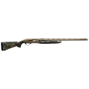 Browning Maxus II Wicked Wing Woodland 12 Gauge 28-inch semi-auto shotgun in camouflage finish