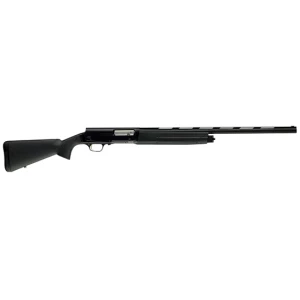 Browning A5 Stalker 12 gauge with 26-inch vent rib barrel and black synthetic stock, matte blued finish