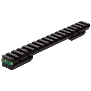 Browning 12524 Picatinny rail with bubble level, matte black aluminum, 20 MOA for X-Bolt long action