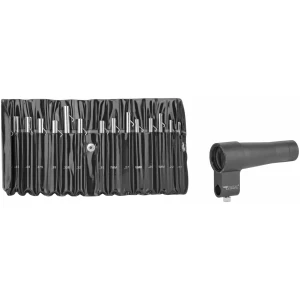 BSA Optics 15-piece bore sighter kit with arbors and soft roll-up pouch